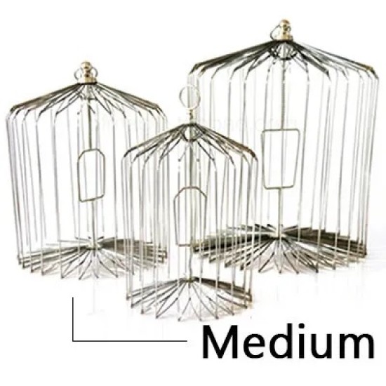 APPEARING BIRD CAGE - STEEL, MEDIUM APPEARING BIRD CAGE - STEEL, MEDIUM
