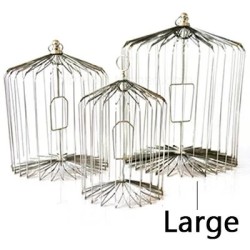 APPEARING BIRD CAGE - STEEL, LARGE