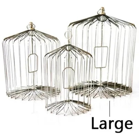 APPEARING BIRD CAGE - STEEL, LARGE APPEARING BIRD CAGE - STEEL, LARGE