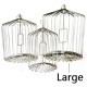 APPEARING BIRD CAGE - STEEL, LARGE APPEARING BIRD CAGE - STEEL, LARGE