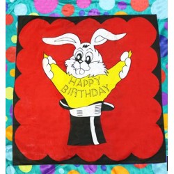 Bag to Happy Birthday Silk (36 inch x 36 inch)