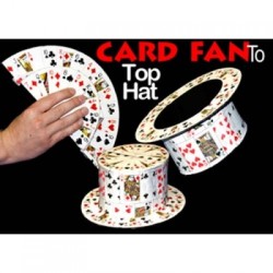 CARD FAN TO TOP HAT