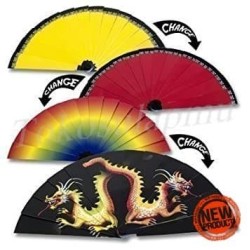Color Changing Dragon Fan Small - 5 Inch