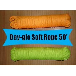 Day-Glo Soft Rope 50′ - Yellow