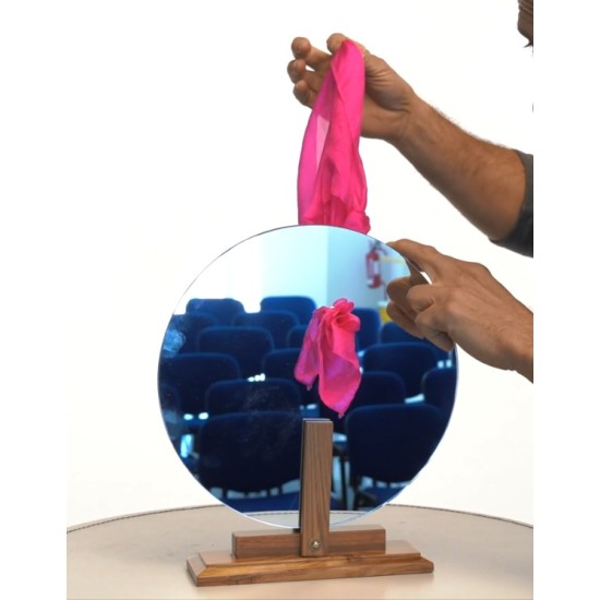 SILK THRU MIRROR ROUND SHAPE