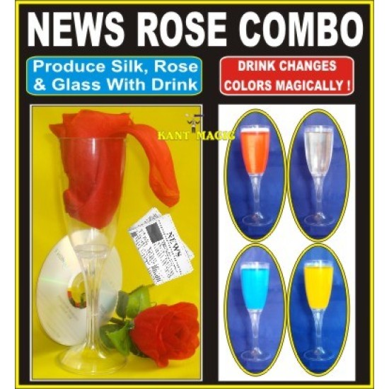 NEWS ROSE COMBO COLOR CHANGE DRINK (WITH DVD)