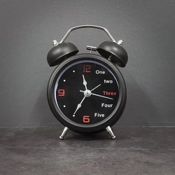 Time's Up (Ghost Alarm Clock With Remote) - Black