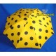UMBRELLA - YELLOW WITH BLACK DOTS UMBRELLA - YELLOW WITH BLACK DOTS